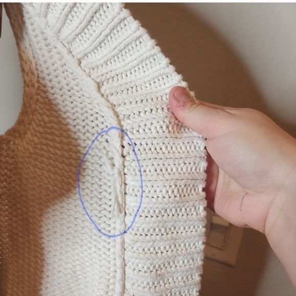 Theory White knit vest. Size XS. Linen/ Cotton - Picture 5 of 16